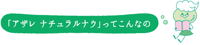 「アザレ ナチュラルナウ」ってこんなの